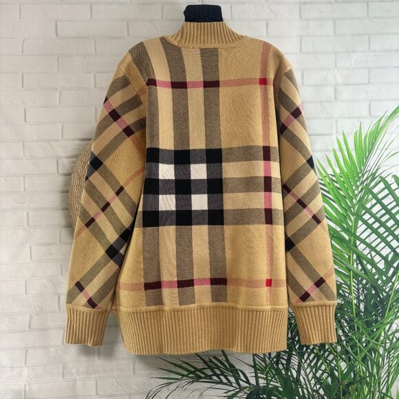 Burberry Vintage Check Wool Blend Cardigan - Picture 7 of 11